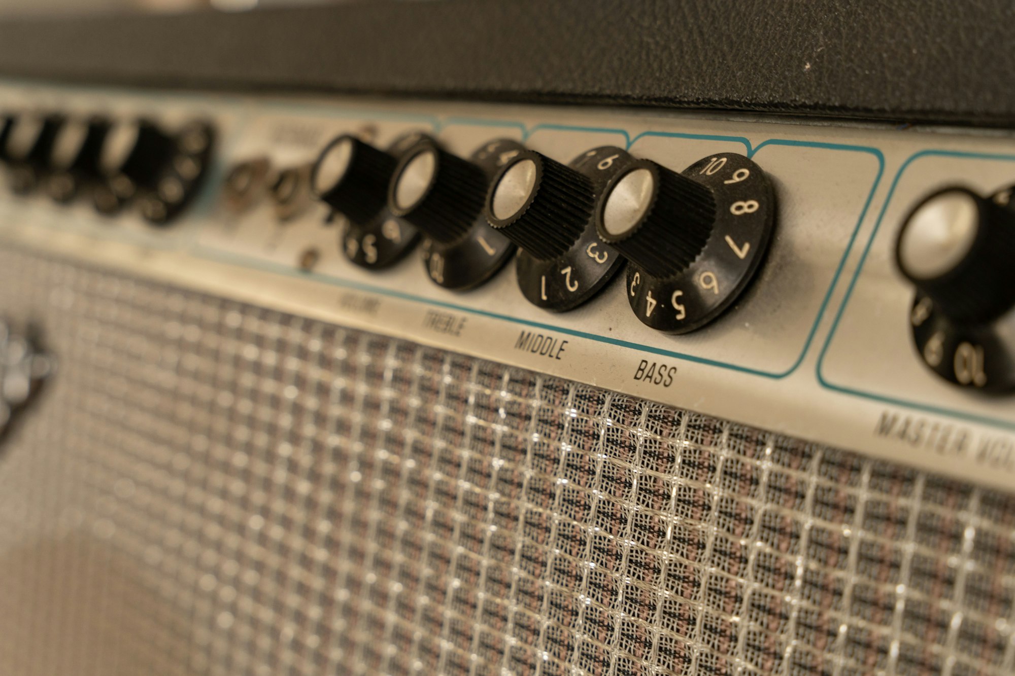 Closeup shot of the Fender '68 Custom Deluxe Reverb